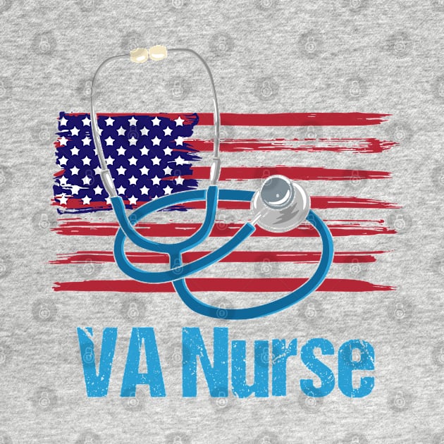 VETERAN AFFAIRS NURSE: VA Nurse American Flag by woormle